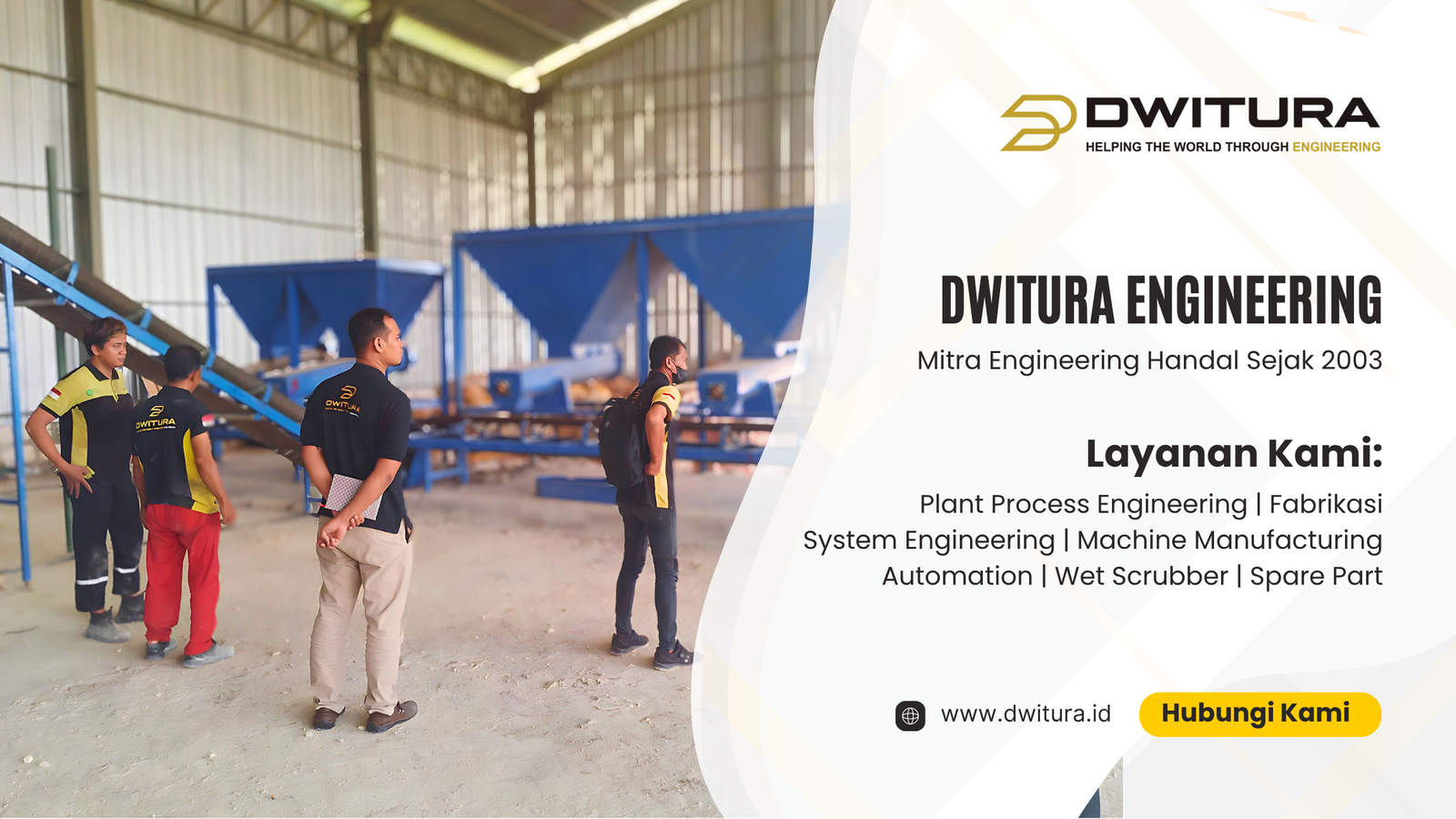 conveyor-pupuk-industri-pupuk-pabrik-pupuk-organik-dwitura.png dwitura engineering adalah perusahaan fabrikasi, conveyor, dan plant process engineering khususnya untuk industri pupuk di indonesia.